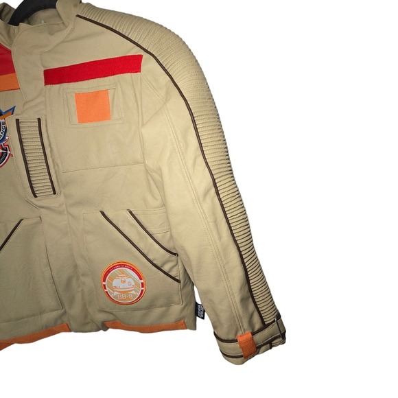 Disney Star Wars XWing Squadron Resistance Finn Pilot Faux Leather Coat 7/8 - Picture 5 of 10